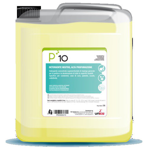 P 10 Detergente Pavimento 5lt Cf 4 Pz
