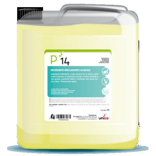 P 14 detergente Brillantante Alcolico 5lt Pz 1