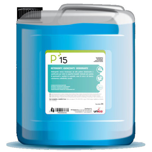 P15 Detergente Igienizzante Profumato Lt 5 Pz 1