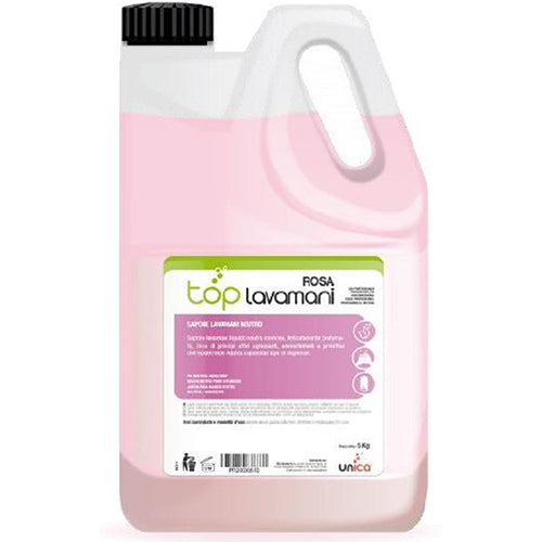 Top Mani Rosa Detergente Mani con Emolliente Lt 5 Cf 4 Pz